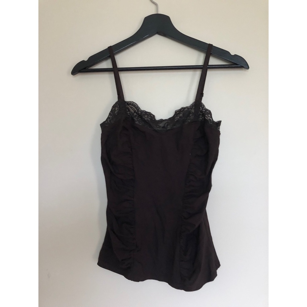 Cache Brown Camisole Top Adjustable Straps